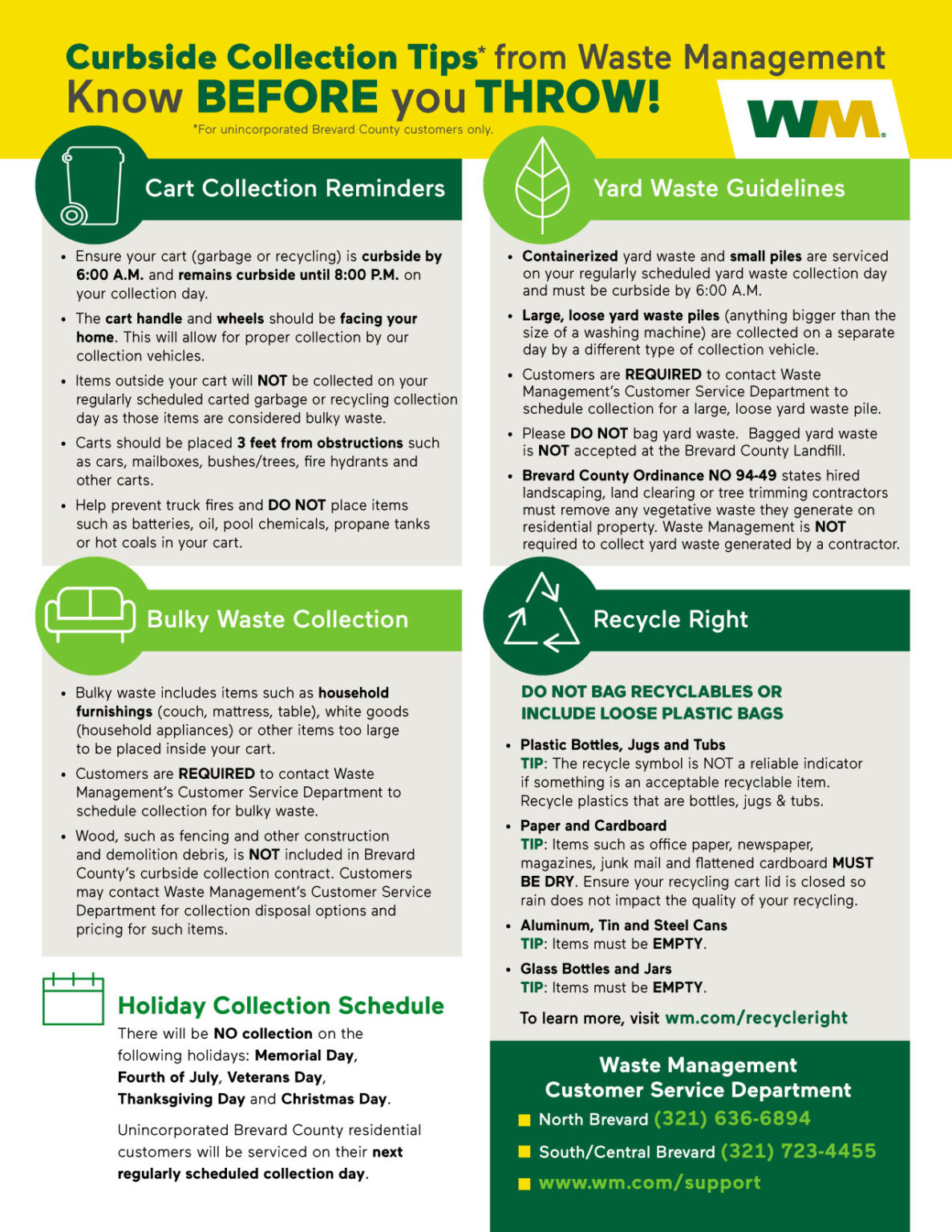 New Waste Management Schedule – EMIHOA.org